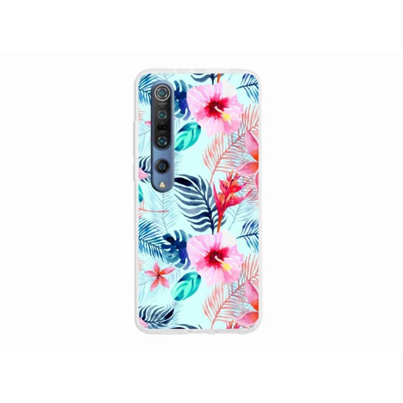 Gelový kryt mmCase na mobil Xiaomi Mi 10 - květiny