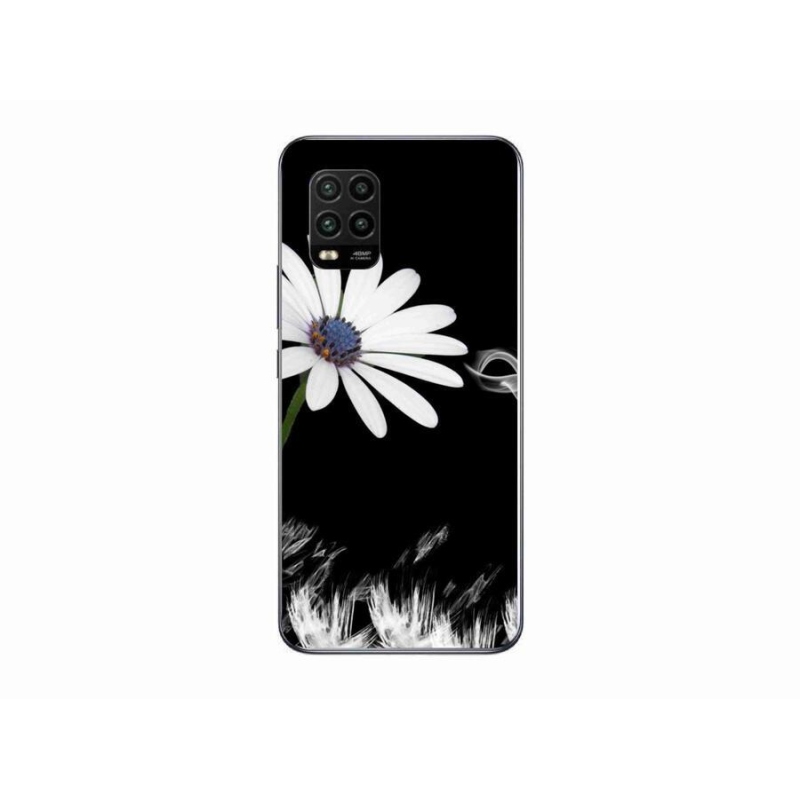 Gelový kryt mmCase na mobil Xiaomi Mi 10 Lite - bílá květina