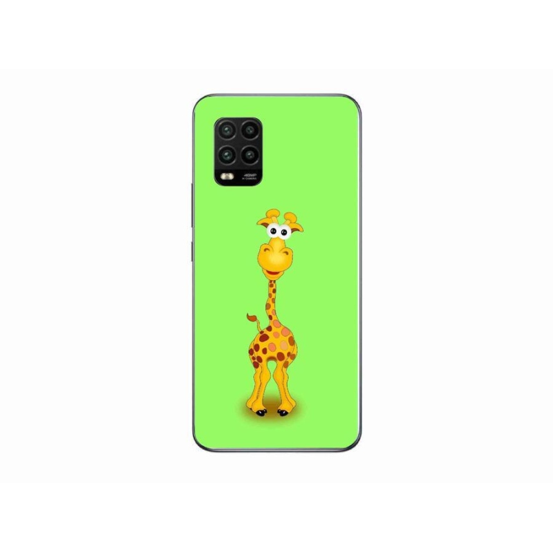 Gelový kryt mmCase na mobil Xiaomi Mi 10 Lite - kreslená žirafa