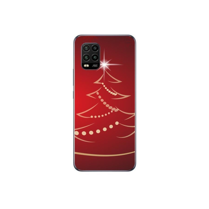 Gelový kryt mmCase na mobil Xiaomi Mi 10 Lite - kreslený vánoční stromek