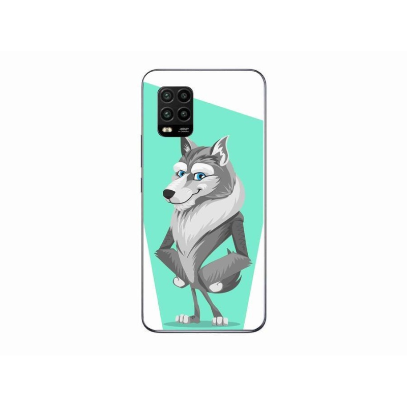 Gelový kryt mmCase na mobil Xiaomi Mi 10 Lite - kreslený vlk