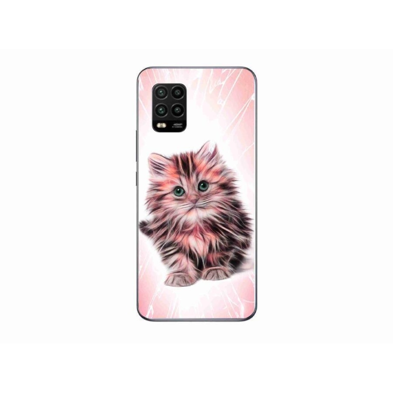 Gelový kryt mmCase na mobil Xiaomi Mi 10 Lite - roztomilé kotě