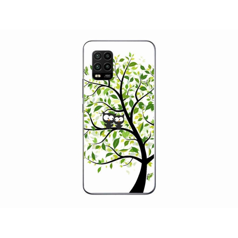 Gelový kryt mmCase na mobil Xiaomi Mi 10 Lite - sovičky na stromě
