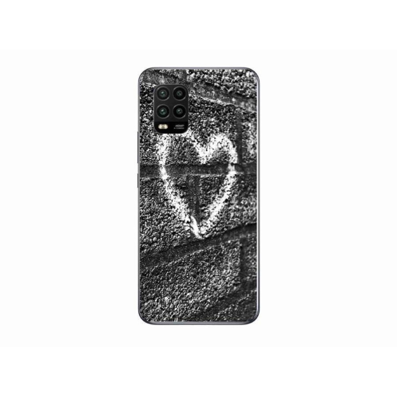 Gelový kryt mmCase na mobil Xiaomi Mi 10 Lite - srdce na zdi