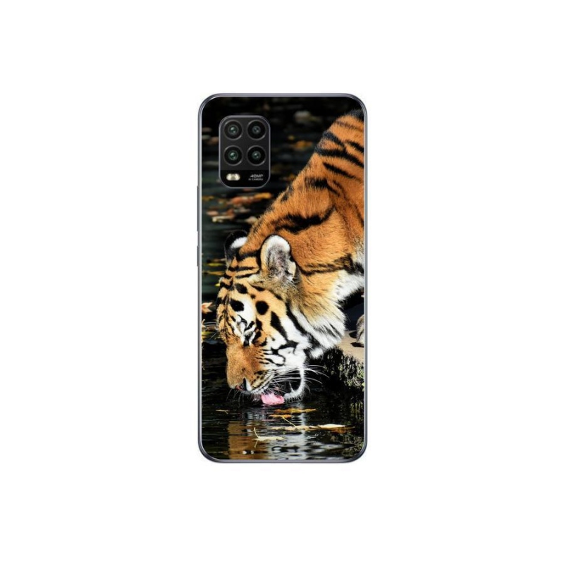 Gelový kryt mmCase na mobil Xiaomi Mi 10 Lite - žíznivý tygr