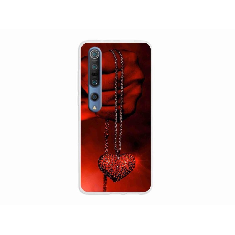 Gelový kryt mmCase na mobil Xiaomi Mi 10 - náhrdelník
