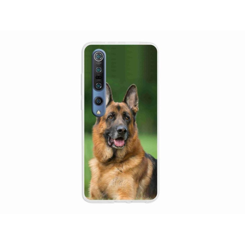 Gelový kryt mmCase na mobil Xiaomi Mi 10 - německý ovčák