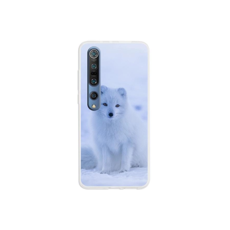 Gelový kryt mmCase na mobil Xiaomi Mi 10 - polární liška