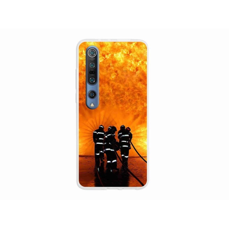 Gelový kryt mmCase na mobil Xiaomi Mi 10 - požár