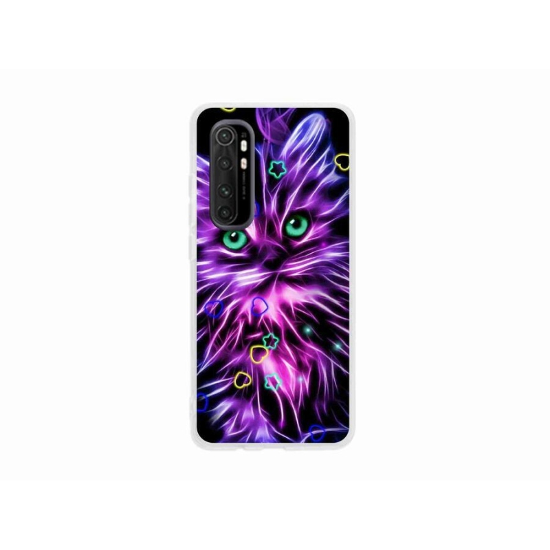 Gelový kryt mmCase na mobil Xiaomi Mi 10 Pro - abstraktní kočka