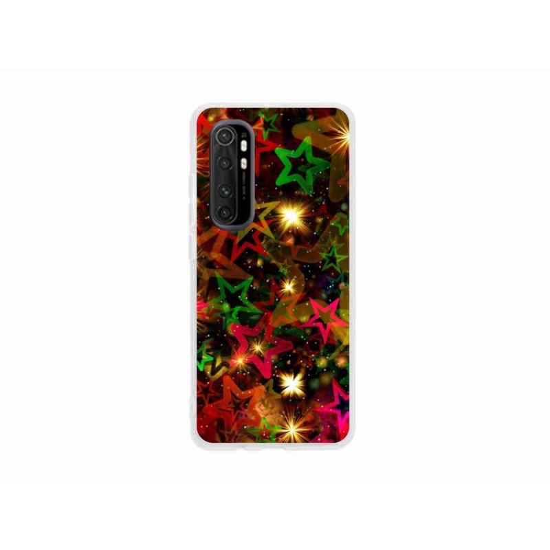 Gelový kryt mmCase na mobil Xiaomi Mi 10 Pro - barevné hvězdičky