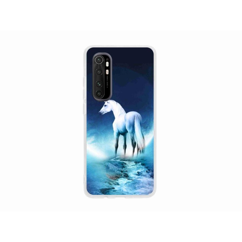 Gelový kryt mmCase na mobil Xiaomi Mi 10 Pro - bílý jednorožec