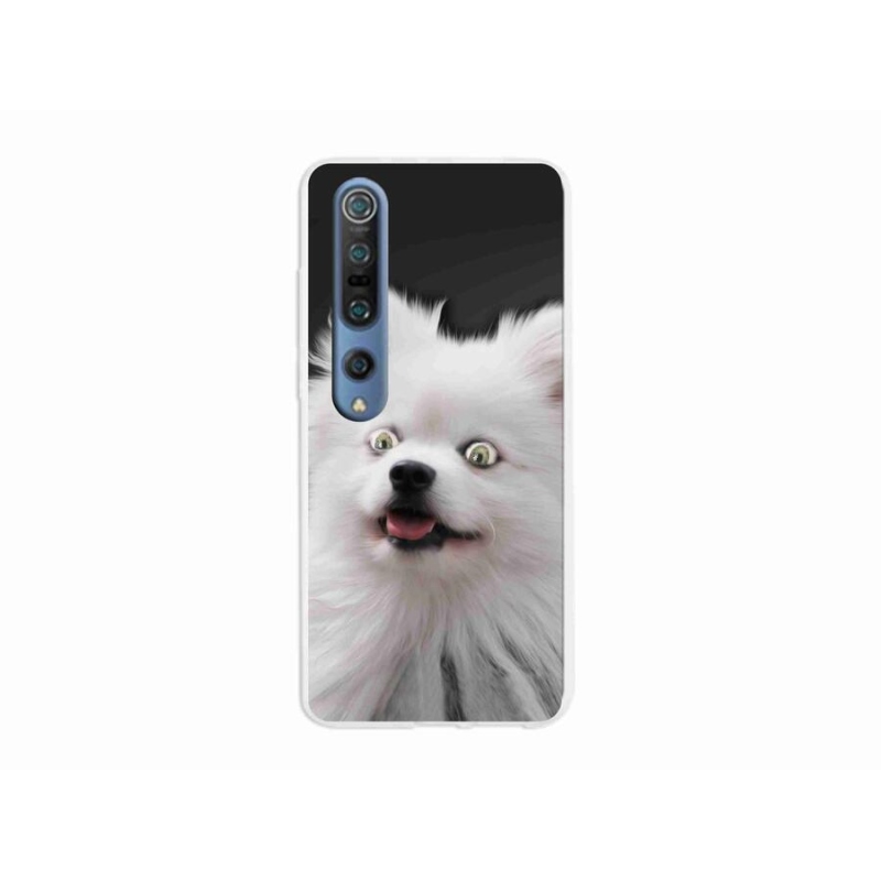 Gelový kryt mmCase na mobil Xiaomi Mi 10 Pro - bílý špic