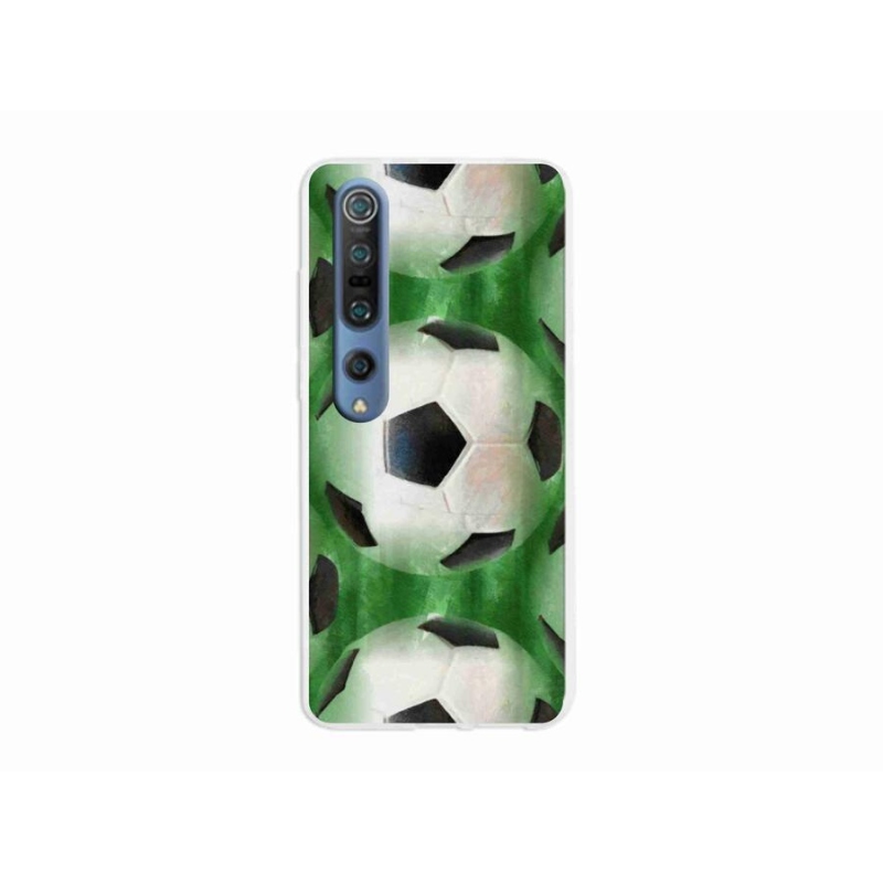 Gelový kryt mmCase na mobil Xiaomi Mi 10 Pro - fotbalový míč