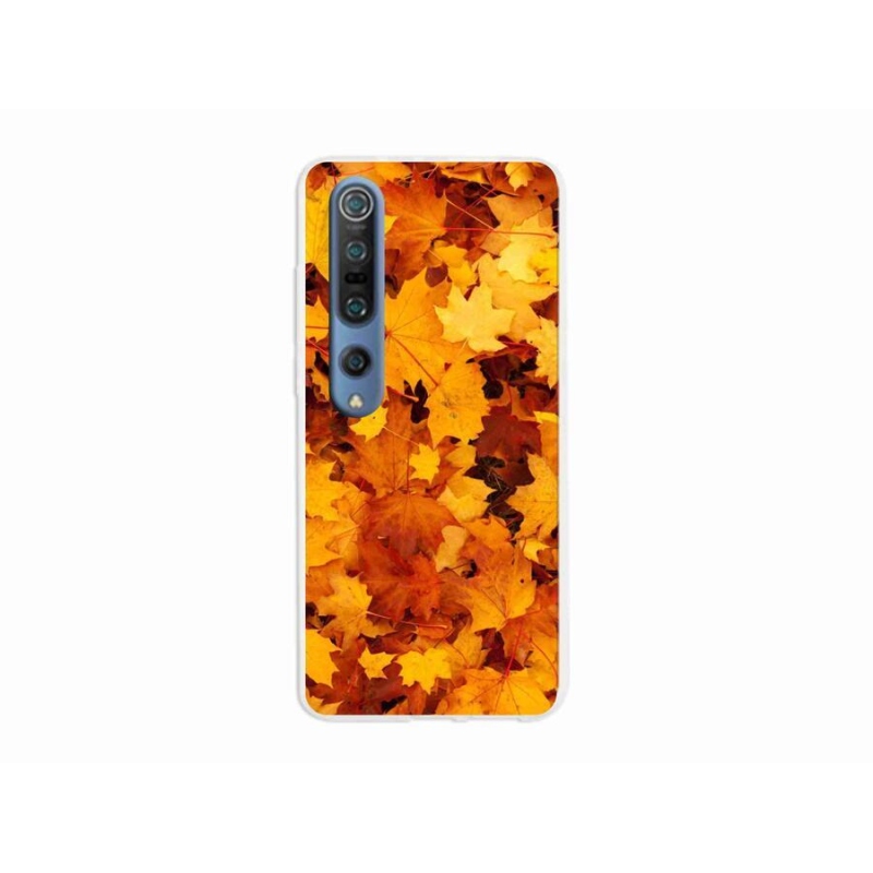 Gelový kryt mmCase na mobil Xiaomi Mi 10 Pro - javorové listy