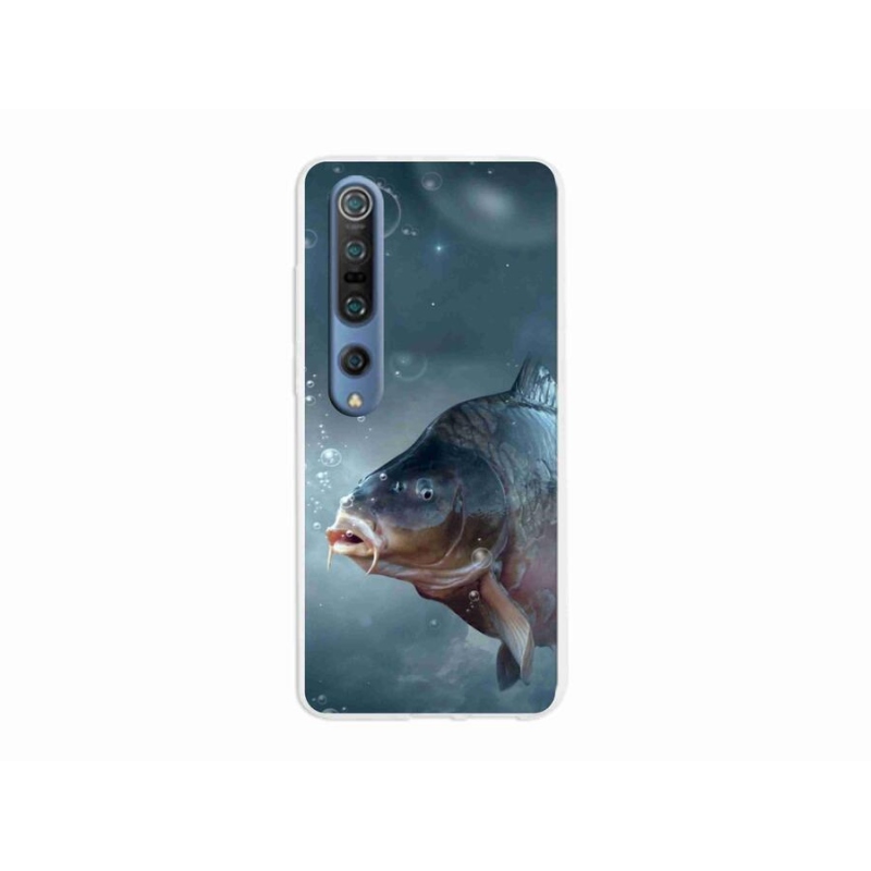 Gelový kryt mmCase na mobil Xiaomi Mi 10 Pro - kapr a bublinky