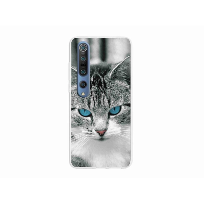Gelový kryt mmCase na mobil Xiaomi Mi 10 Pro - kočičí pohled 1