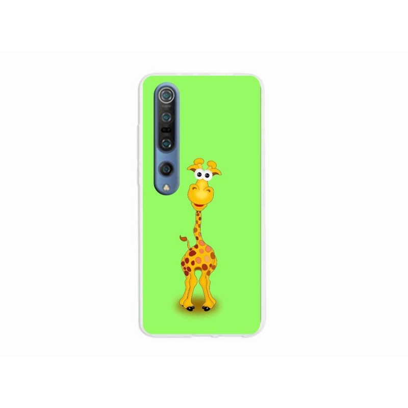 Gelový kryt mmCase na mobil Xiaomi Mi 10 Pro - kreslená žirafa