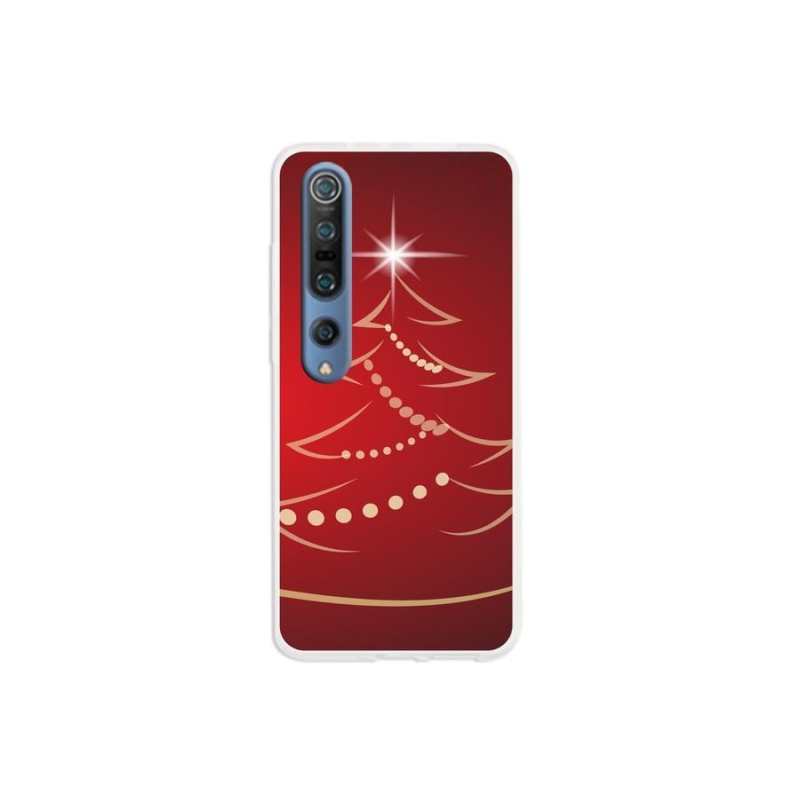 Gelový kryt mmCase na mobil Xiaomi Mi 10 Pro - kreslený vánoční stromek