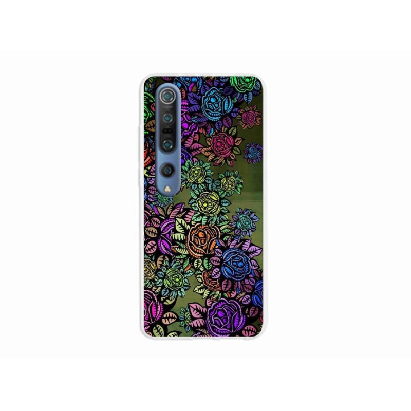 Gelový kryt mmCase na mobil Xiaomi Mi 10 Pro - květiny 6