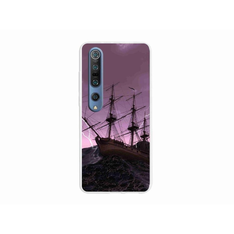 Gelový kryt mmCase na mobil Xiaomi Mi 10 Pro - loď v bouři