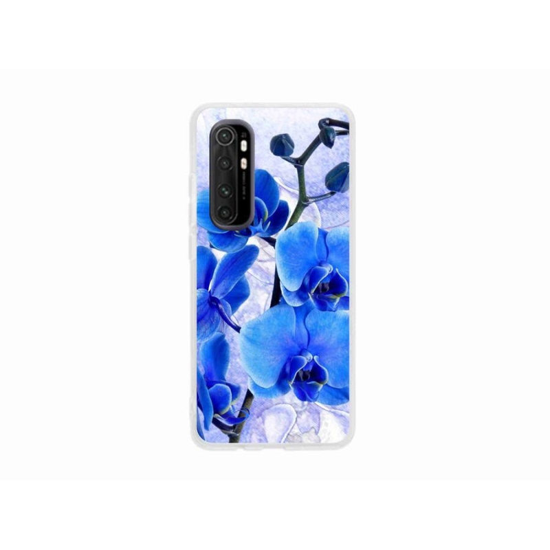 Gelový kryt mmCase na mobil Xiaomi Mi 10 Pro - modré květy