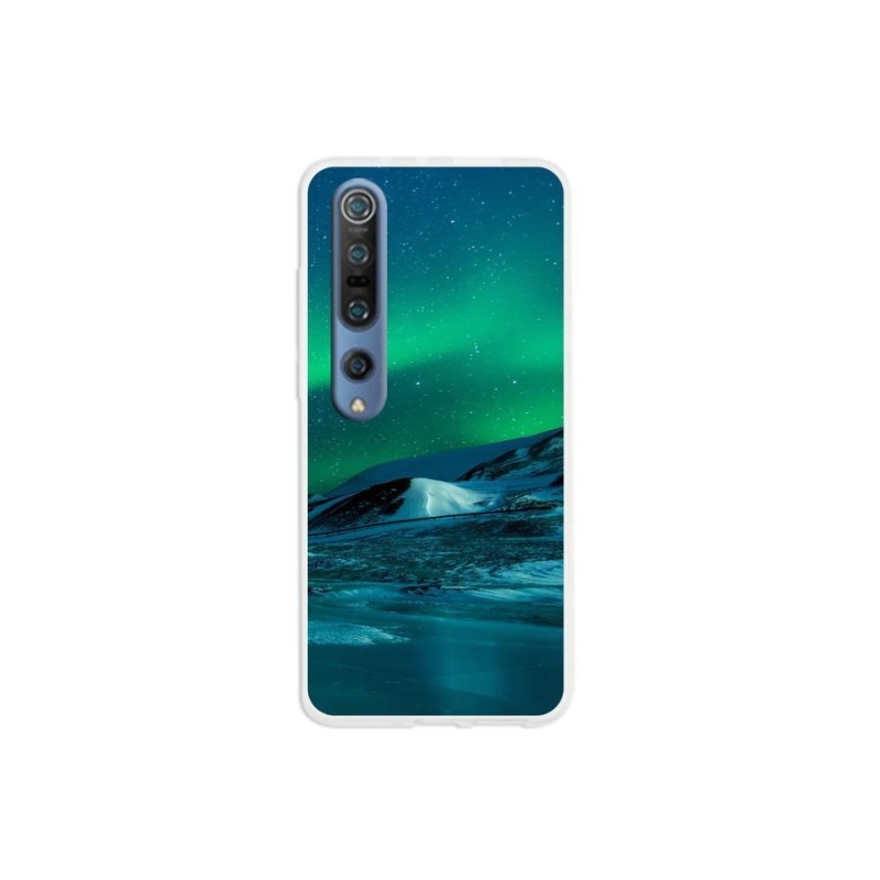 Gelový kryt mmCase na mobil Xiaomi Mi 10 Pro - polární záře