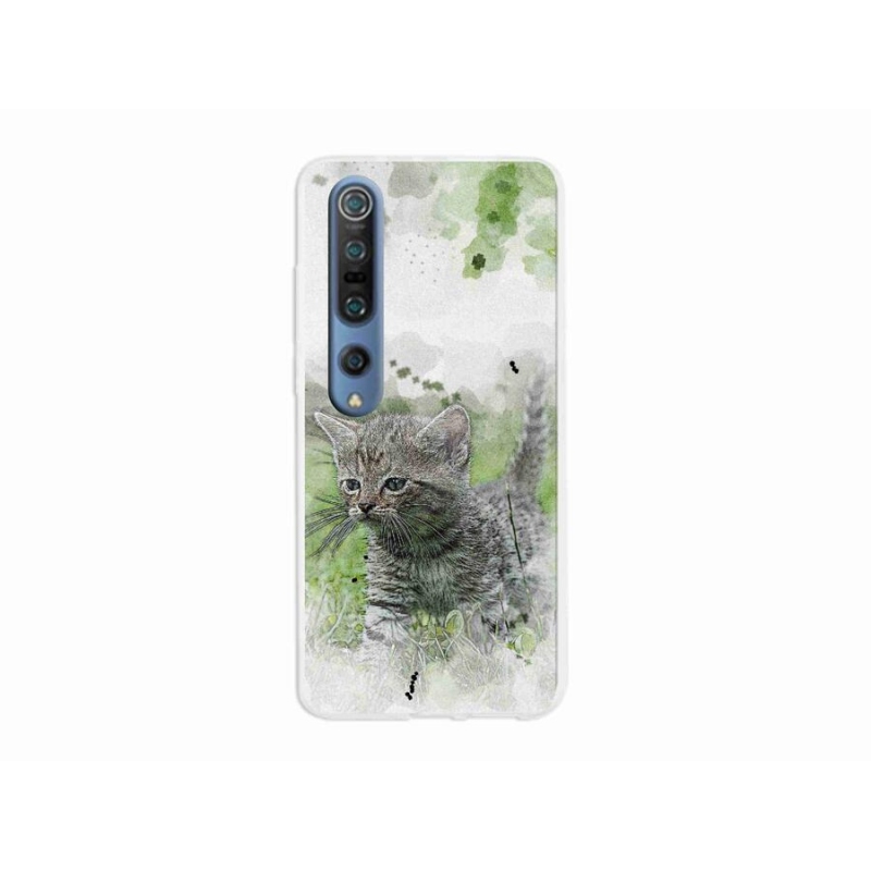 Gelový kryt mmCase na mobil Xiaomi Mi 10 Pro - roztomilé kotě 1