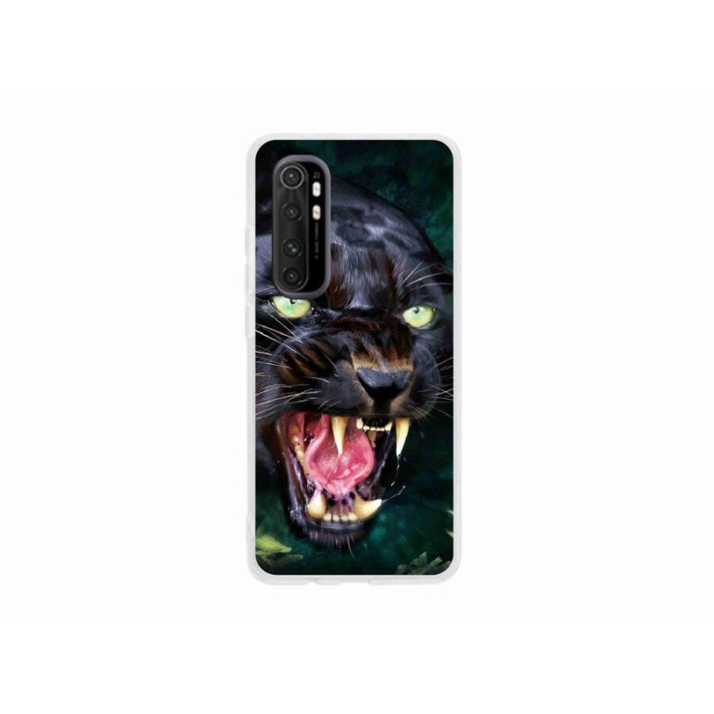 Gelový kryt mmCase na mobil Xiaomi Mi 10 Pro - rozzuřený černý panter