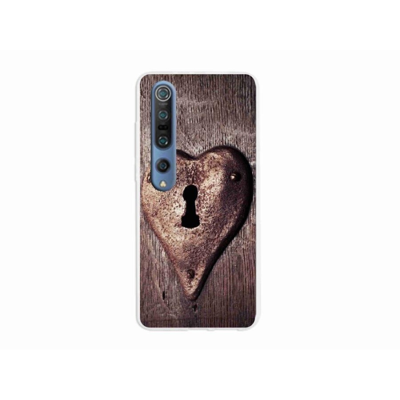 Gelový kryt mmCase na mobil Xiaomi Mi 10 Pro - zámek ve tvaru srdce