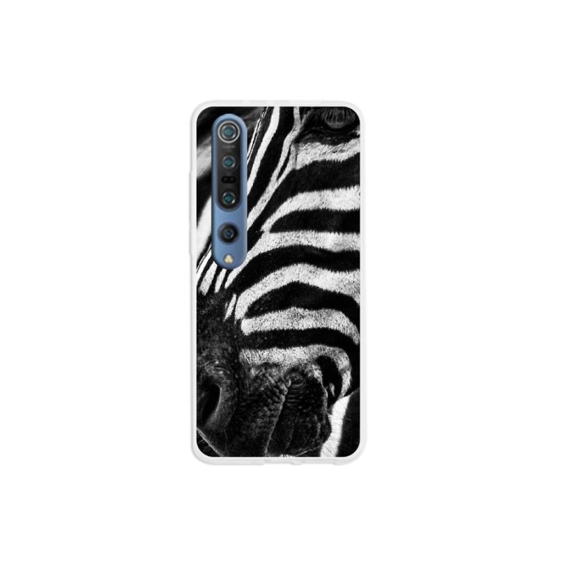 Gelový kryt mmCase na mobil Xiaomi Mi 10 Pro - zebra