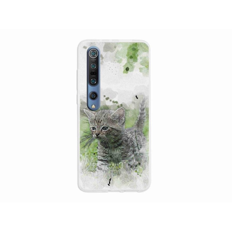Gelový kryt mmCase na mobil Xiaomi Mi 10 - roztomilé kotě 1