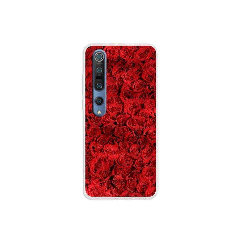 Gelový kryt mmCase na mobil Xiaomi Mi 10 - růže