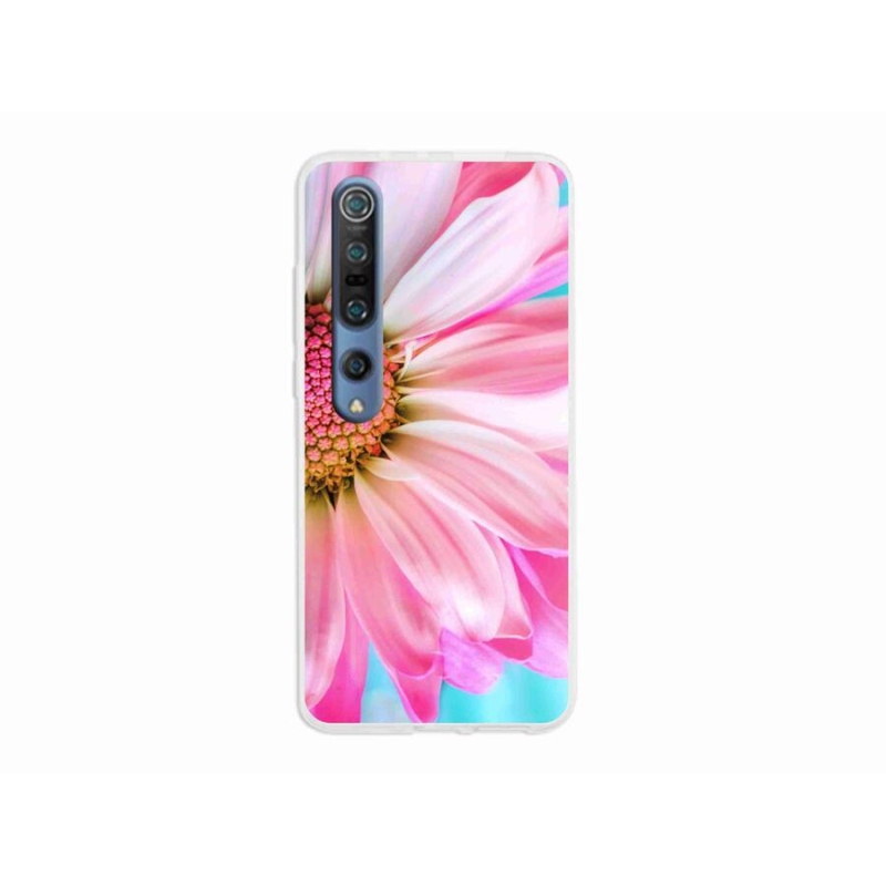 Gelový kryt mmCase na mobil Xiaomi Mi 10 - růžová květina