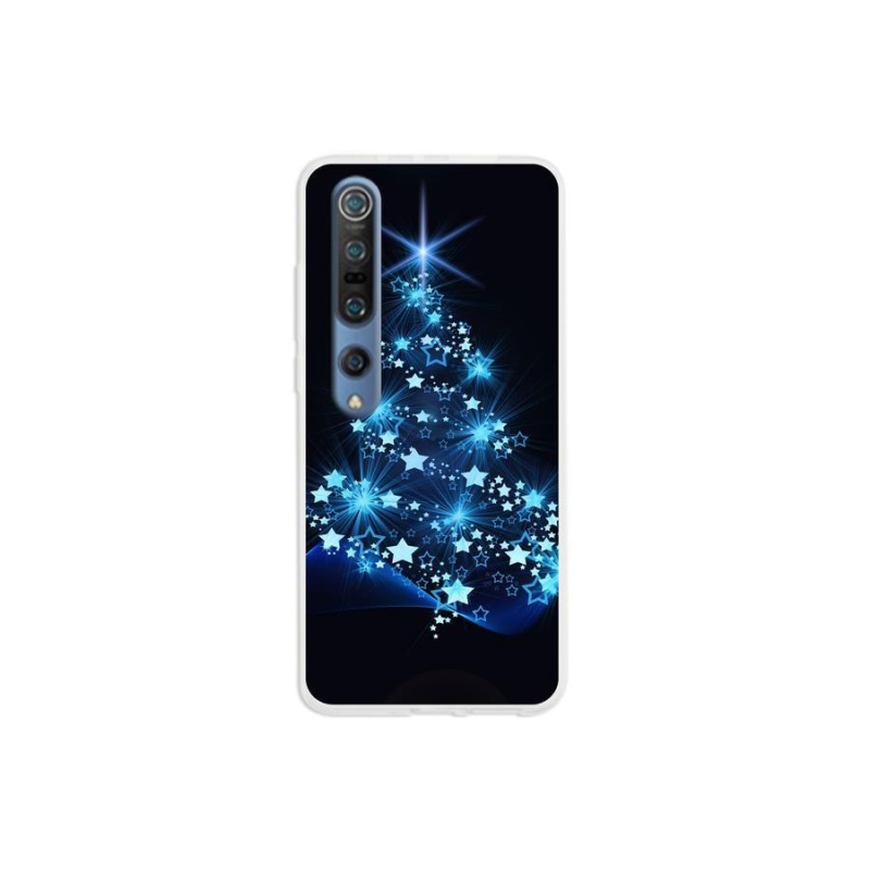 Gelový kryt mmCase na mobil Xiaomi Mi 10 - vánoční stromek