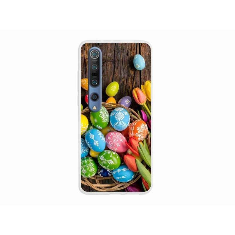 Gelový kryt mmCase na mobil Xiaomi Mi 10 - velikonoční vajíčka