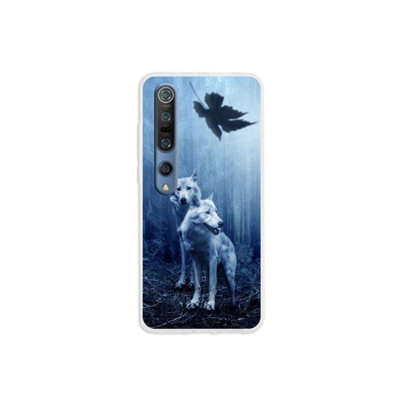 Gelový kryt mmCase na mobil Xiaomi Mi 10 - vlci v lese