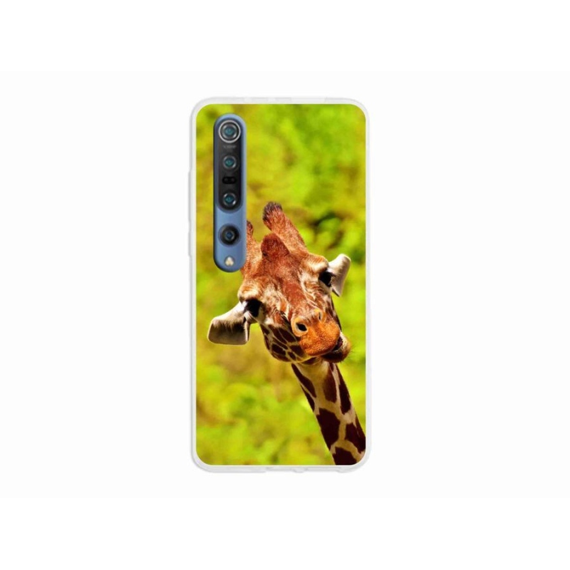 Gelový kryt mmCase na mobil Xiaomi Mi 10 - žirafa