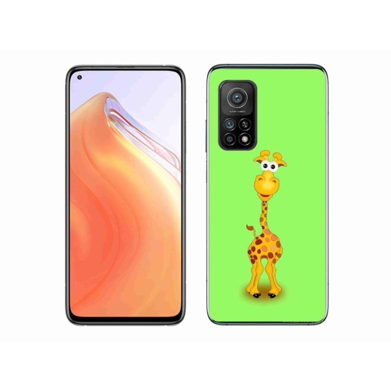 Gelový kryt mmCase na mobil Xiaomi Mi 10T 5G - kreslená žirafa