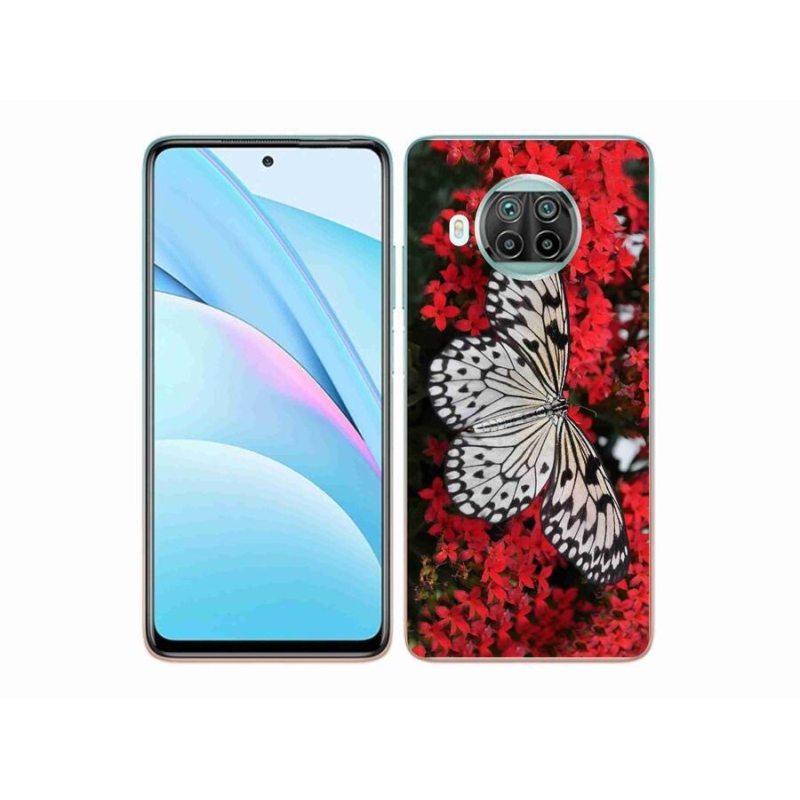 Gelový kryt mmCase na mobil Xiaomi Mi 10T Lite 5G - černobílý motýl 1