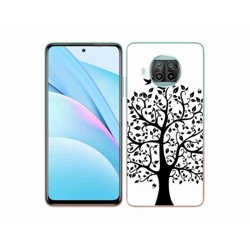 Gelový kryt mmCase na mobil Xiaomi Mi 10T Lite 5G - černobílý strom