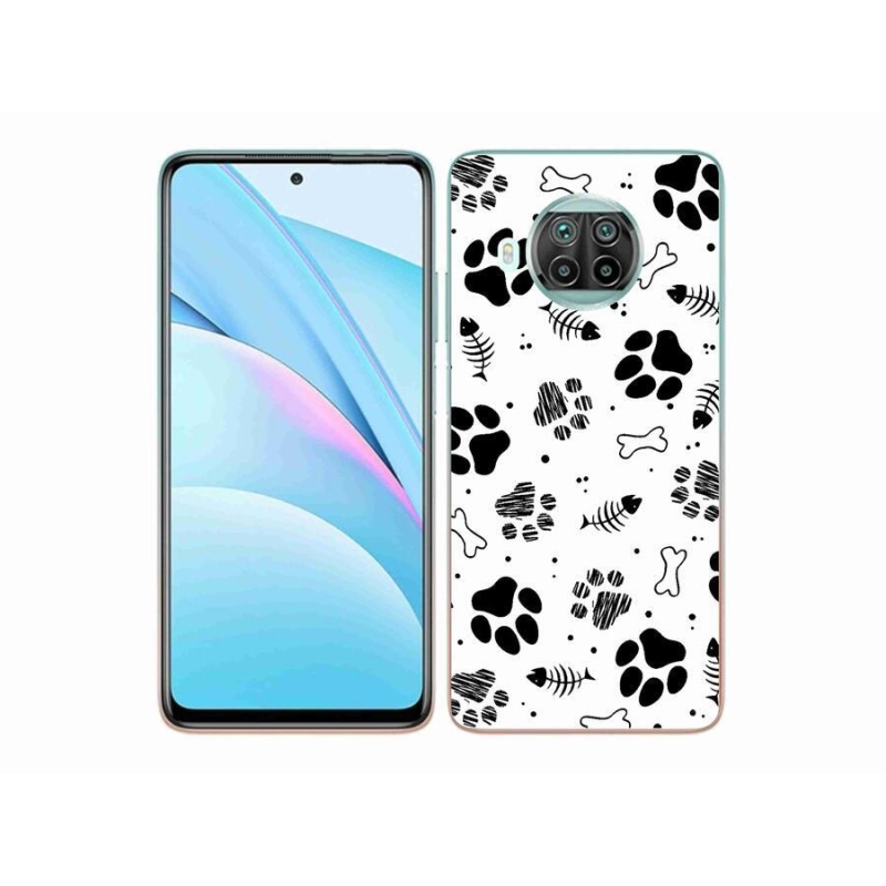 Gelový kryt mmCase na mobil Xiaomi Mi 10T Lite 5G - psí tlapky 1