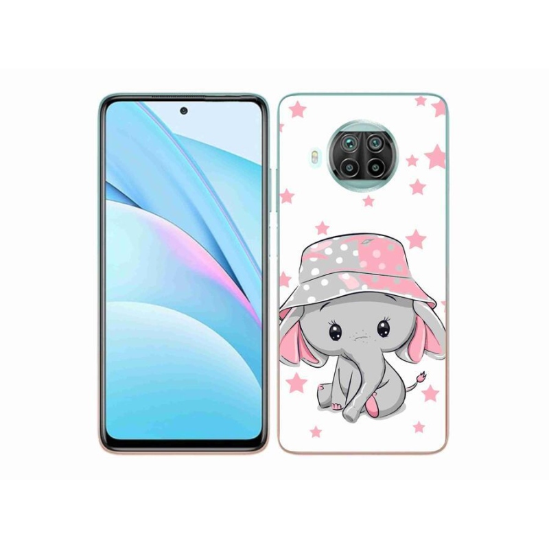 Gelový kryt mmCase na mobil Xiaomi Mi 10T Lite 5G - růžový slon