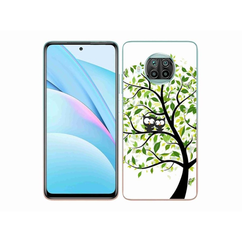 Gelový kryt mmCase na mobil Xiaomi Mi 10T Lite 5G - sovičky na stromě