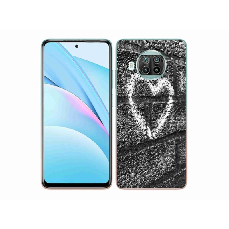 Gelový kryt mmCase na mobil Xiaomi Mi 10T Lite 5G - srdce na zdi