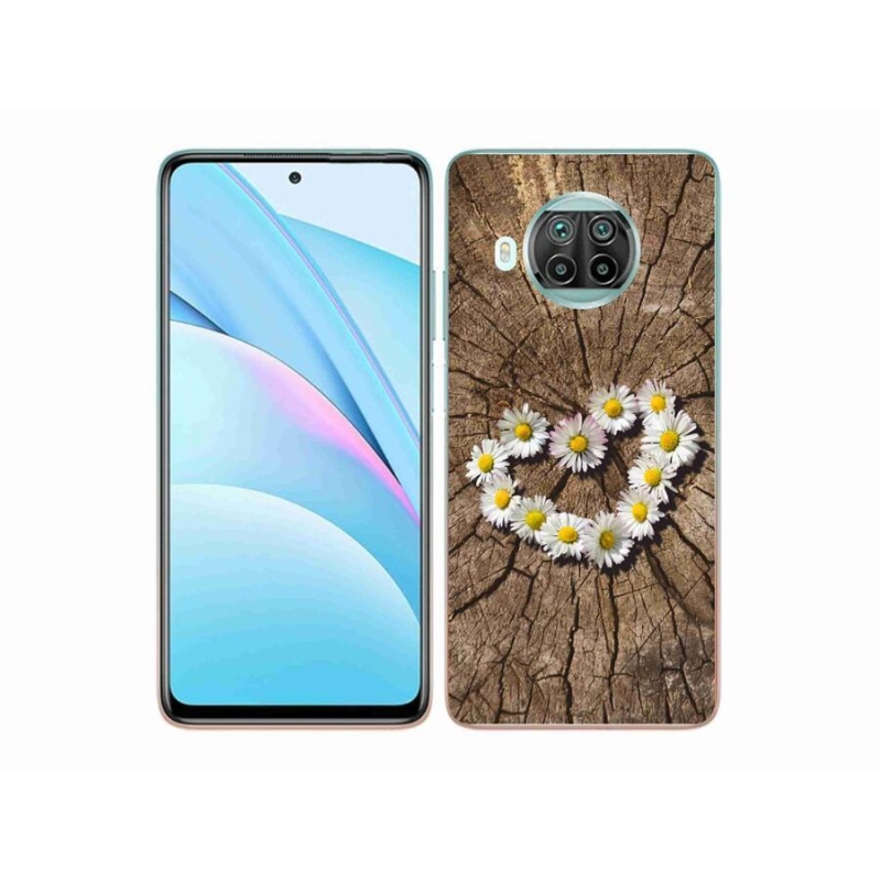 Gelový kryt mmCase na mobil Xiaomi Mi 10T Lite 5G - srdce z kopretin