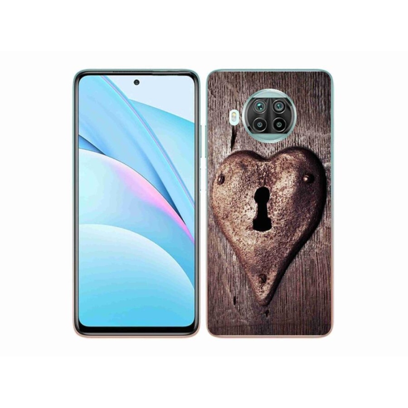 Gelový kryt mmCase na mobil Xiaomi Mi 10T Lite 5G - zámek ve tvaru srdce