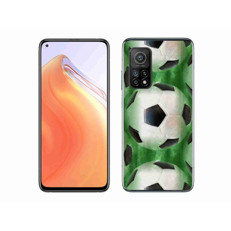 Gelový kryt mmCase na mobil Xiaomi Mi 10T Pro 5G - fotbalový míč