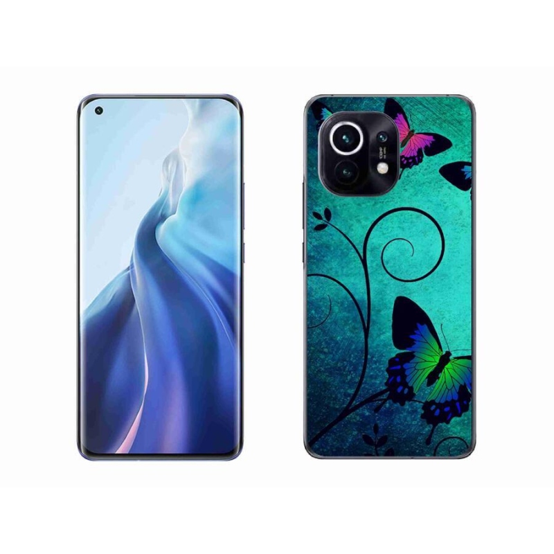 Gelový kryt mmCase na mobil Xiaomi Mi 11 - barevní motýli