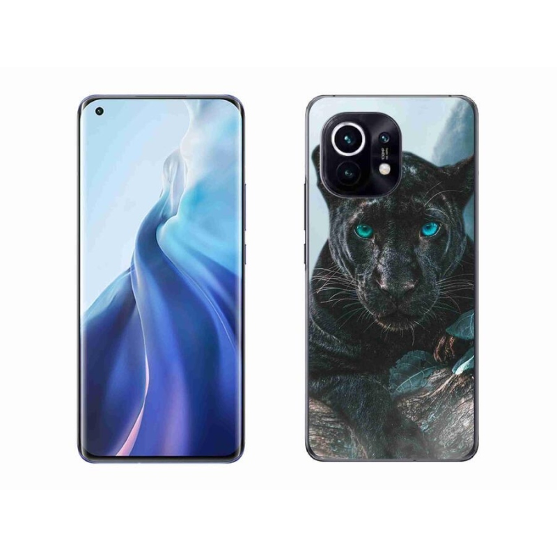 Gelový kryt mmCase na mobil Xiaomi Mi 11 - černý panter